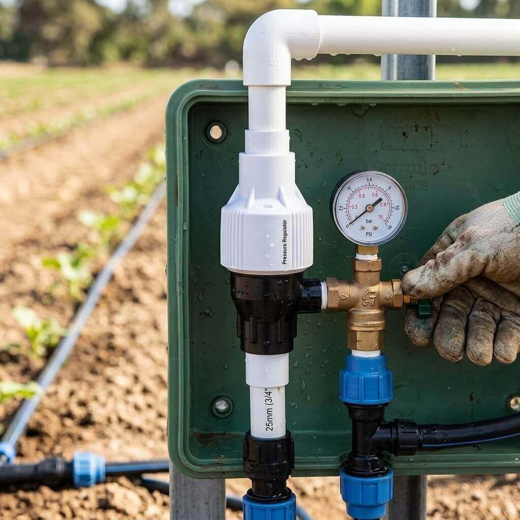Mesure de la pression d’un réseau goutte-à-goutte